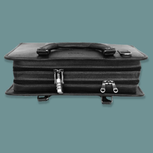 Daksh Genuine Leather Briefcase Laptop Bag Mozri